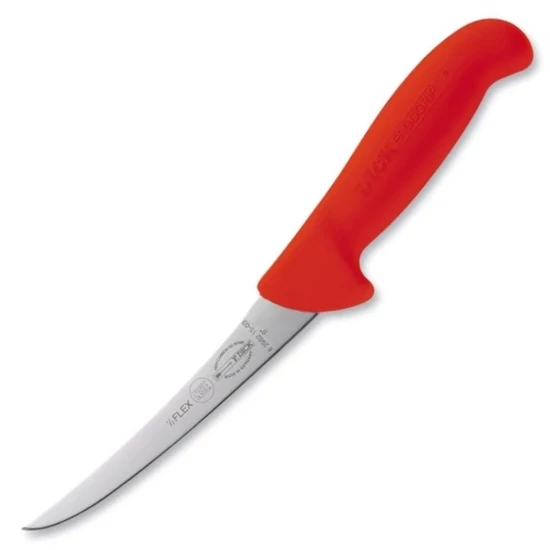 DICK ErgoGrip Csontozókés - 15 cm - Ívelt - Félflexibilis - Piros